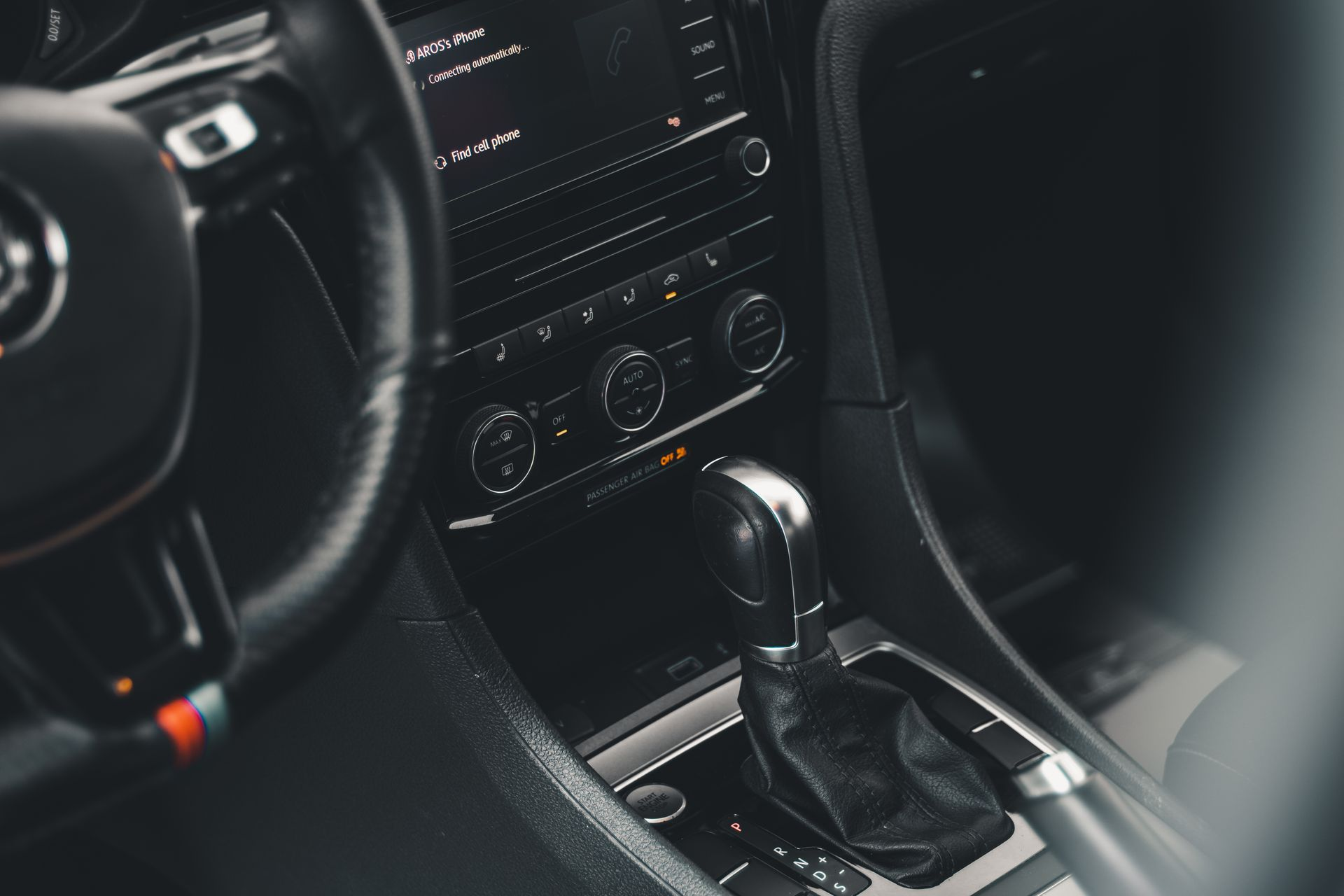 Freshly detailed car interior